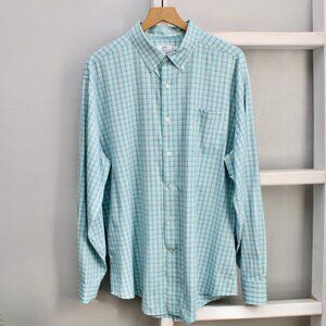 Southern Tide Green Red White Plaid Intercoastal Long Sleeve Sport Shirt Size XL